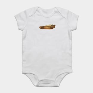 Lost in the Wild Wild West! (Golden Delorean Doubleexposure Art) Baby Bodysuit